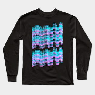 Northern Sky - Pink & Blue Long Sleeve T-Shirt